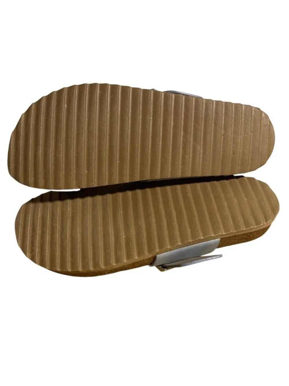 Björndal Laurie Sandals Womens 9 M Blue Slip-On Shoes Cork Footbed